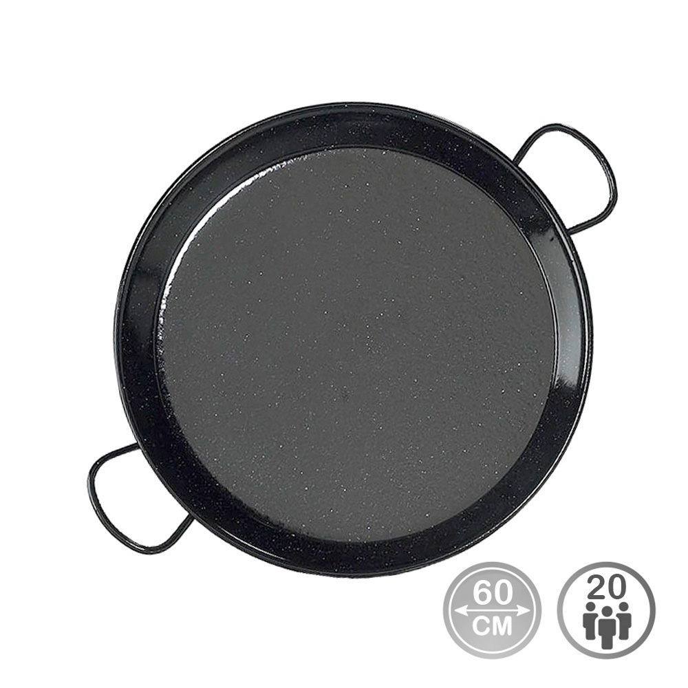 Vaello - Paellera Tradicional de Acero Esmaltado ø60cm (20 Personas)