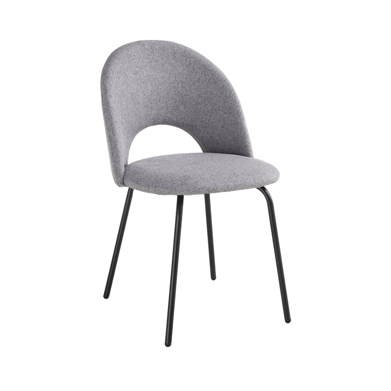 Silla de comedor tapizada lupe  gris para hogar moderno mueble de almacenaje  - Homekit