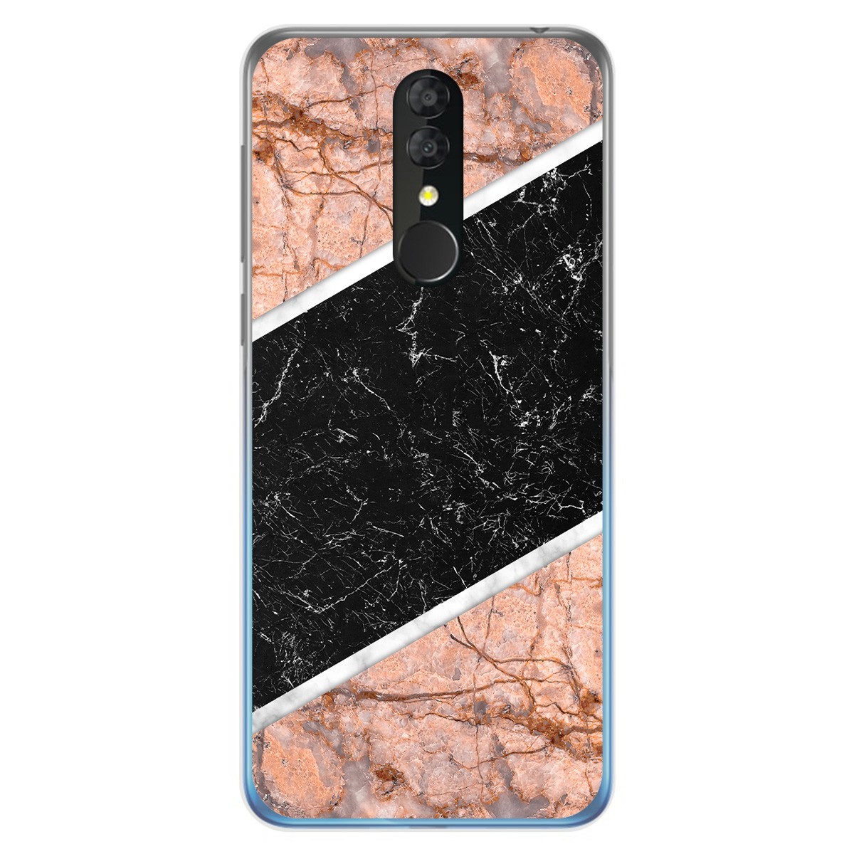 Tumundosmartphone Funda Gel Tpu para Alcatel 3 2019 diseño Mármol 07 Dibujos