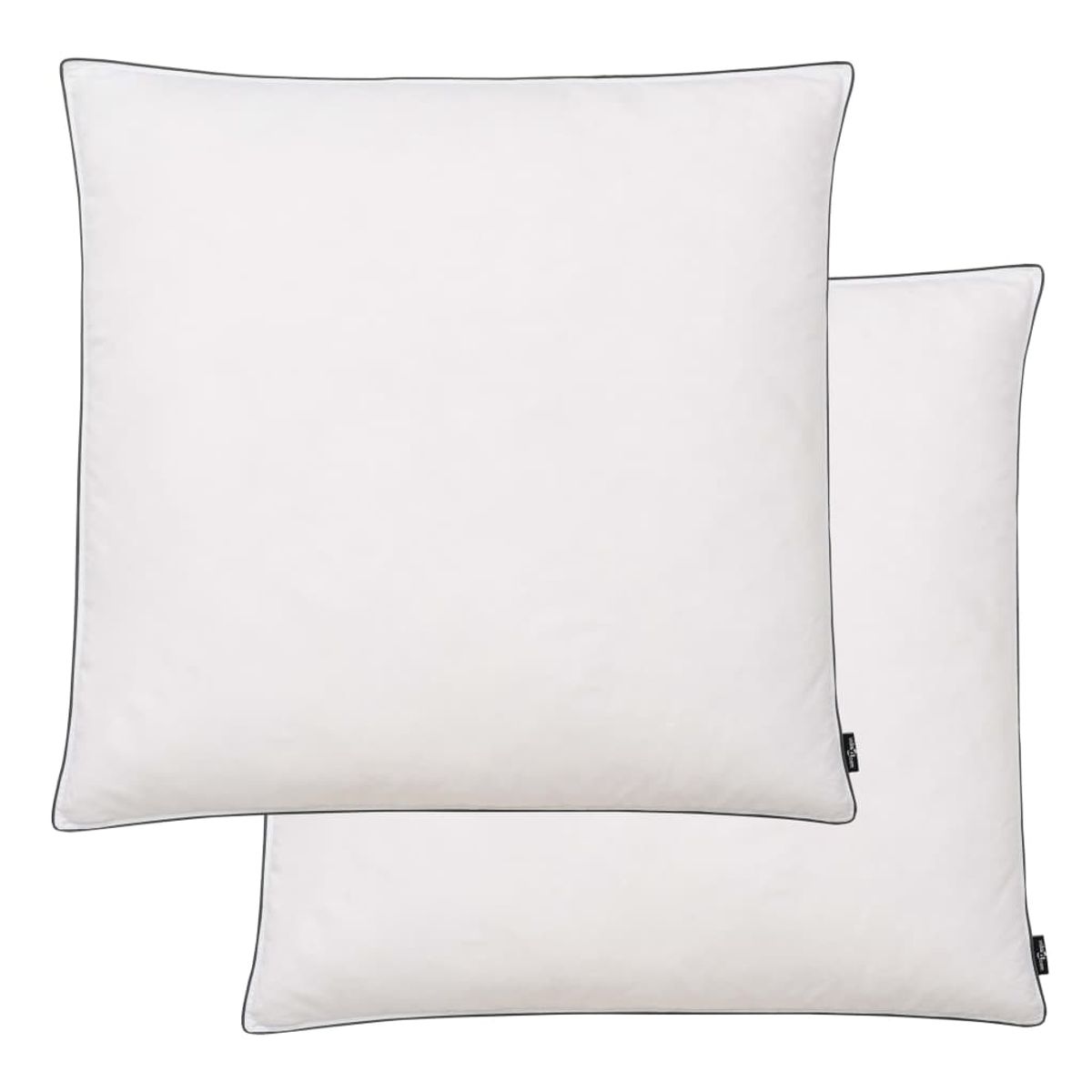 Pack de 2 almohadas de plumón consistencia fuerte blanco