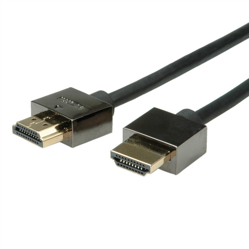 Roline hdmi 1m 1m hdmi black hdmi cable - hdmi cables (1 m, hdmi type a (standard), hdmi type a (standard), 1920 x 1080 pixels, 3d, black)