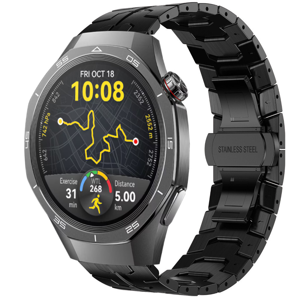 Correa de Acero para Huawei Watch GT 5 - 46mm / GT 5 - 46mm / GT 4 - 46mm / Amazfit GTR 4 / Bip 5 / Garmin Vivoactive 4, Modelo Acero Transformer Ancho 22mm
