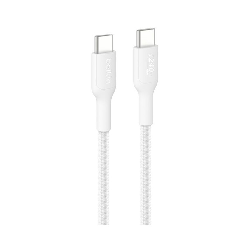 Belkin - BoostCharge Pro cable USB 1 m USB C 240 W Blanco CAB025HQ1MWH