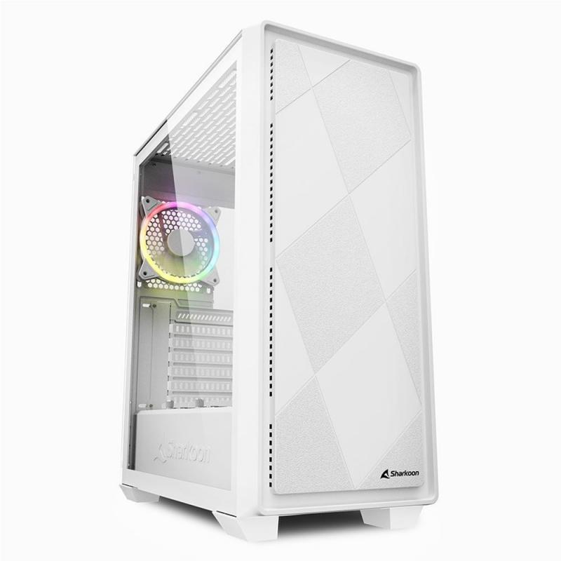 Torre PC Sharkoon VS8 RGB Midi Tower Cristal Templado USB-C 3.2 Blanca