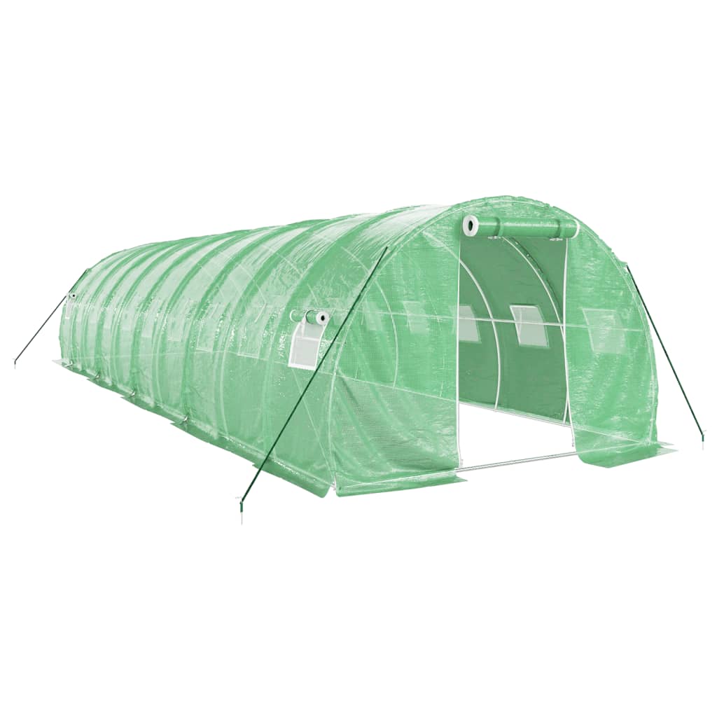 vidaXL Invernadero con estructura de acero verde Multitalles