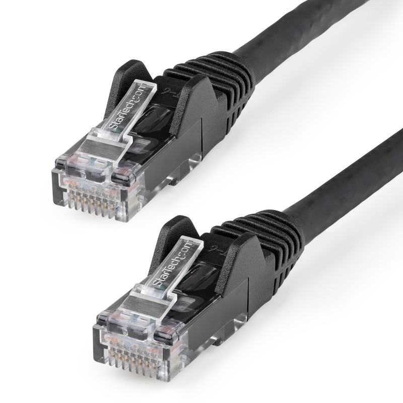 StarTech.com - Cable Ethernet CAT6 de 5m - LSZH - Cable de Red de 10 Gigabits de 650MHz y PoE de 100W UTP sin Eng - N6LPATCH5MBK N6LPATCH5MBK