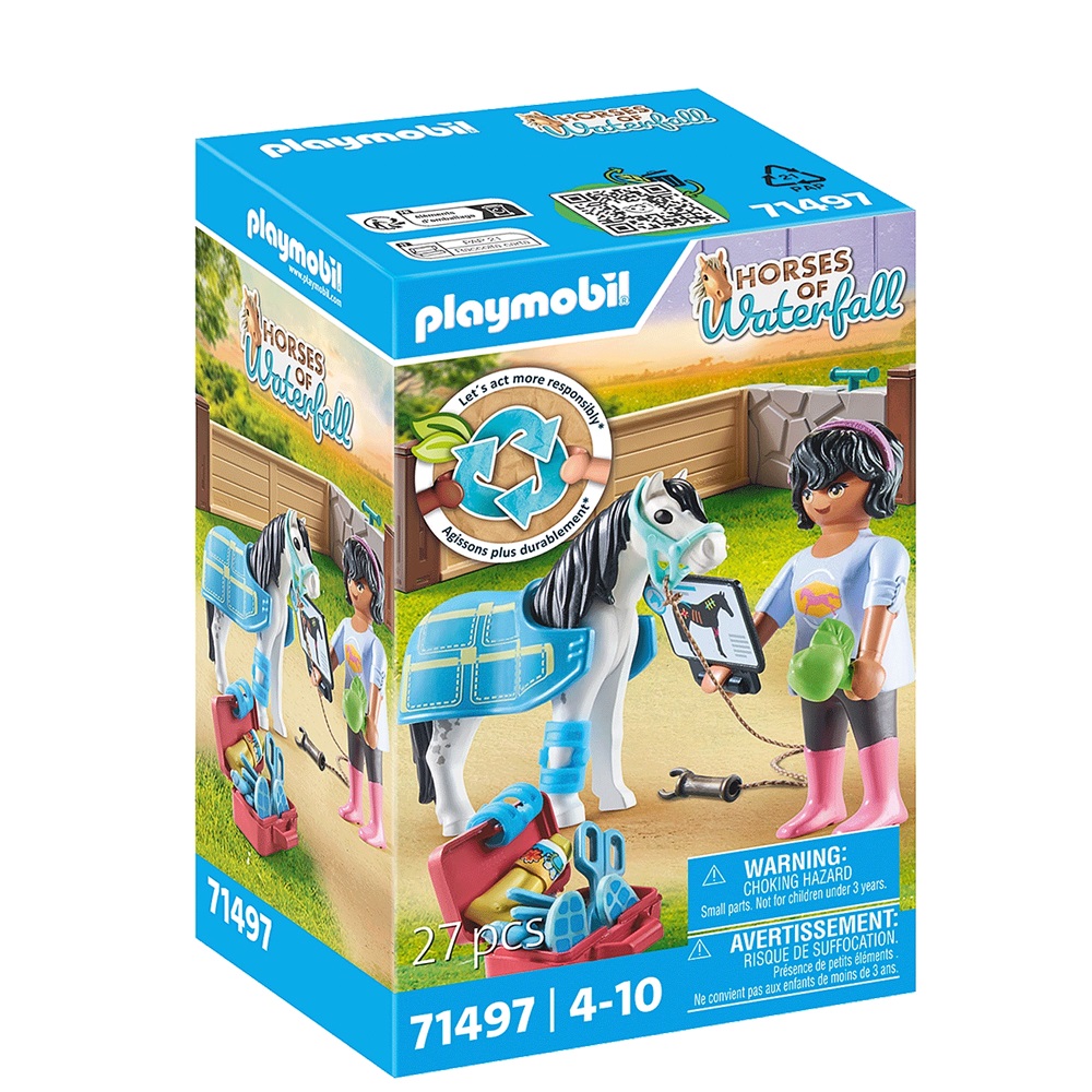 PLAYMOBIL - TERAPEUTA DE CABALLOS, 71497, TIENDA CON LICENCIA OFICIAL