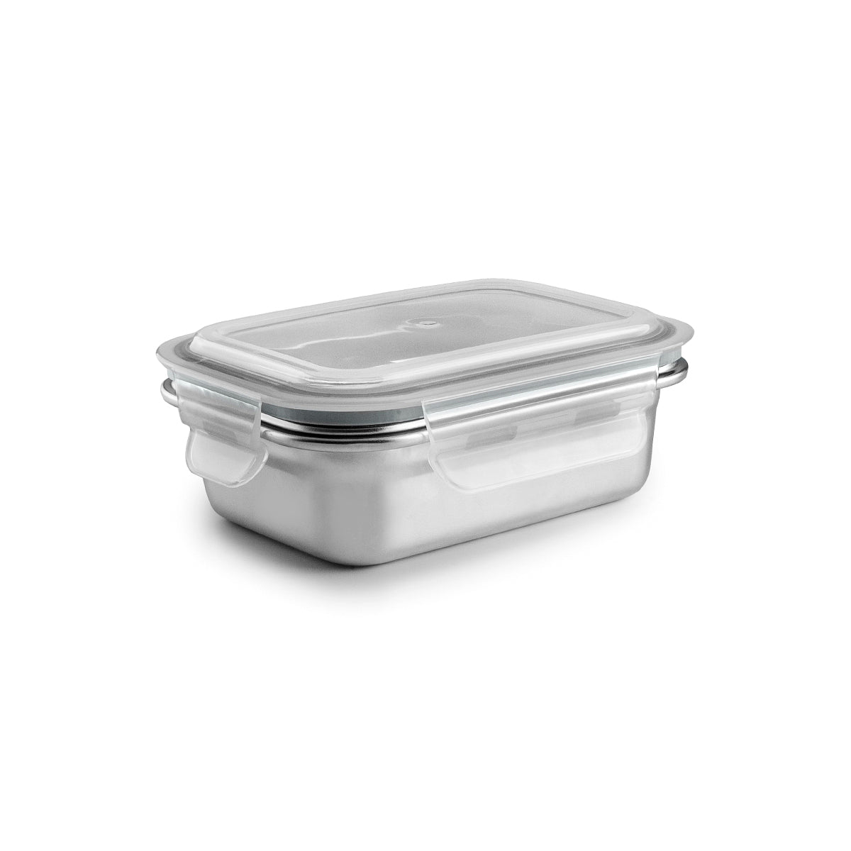 IBILI Keepklin - Recipiente Rectangular de 0.4L en Acero Inoxidable Apto Microondas