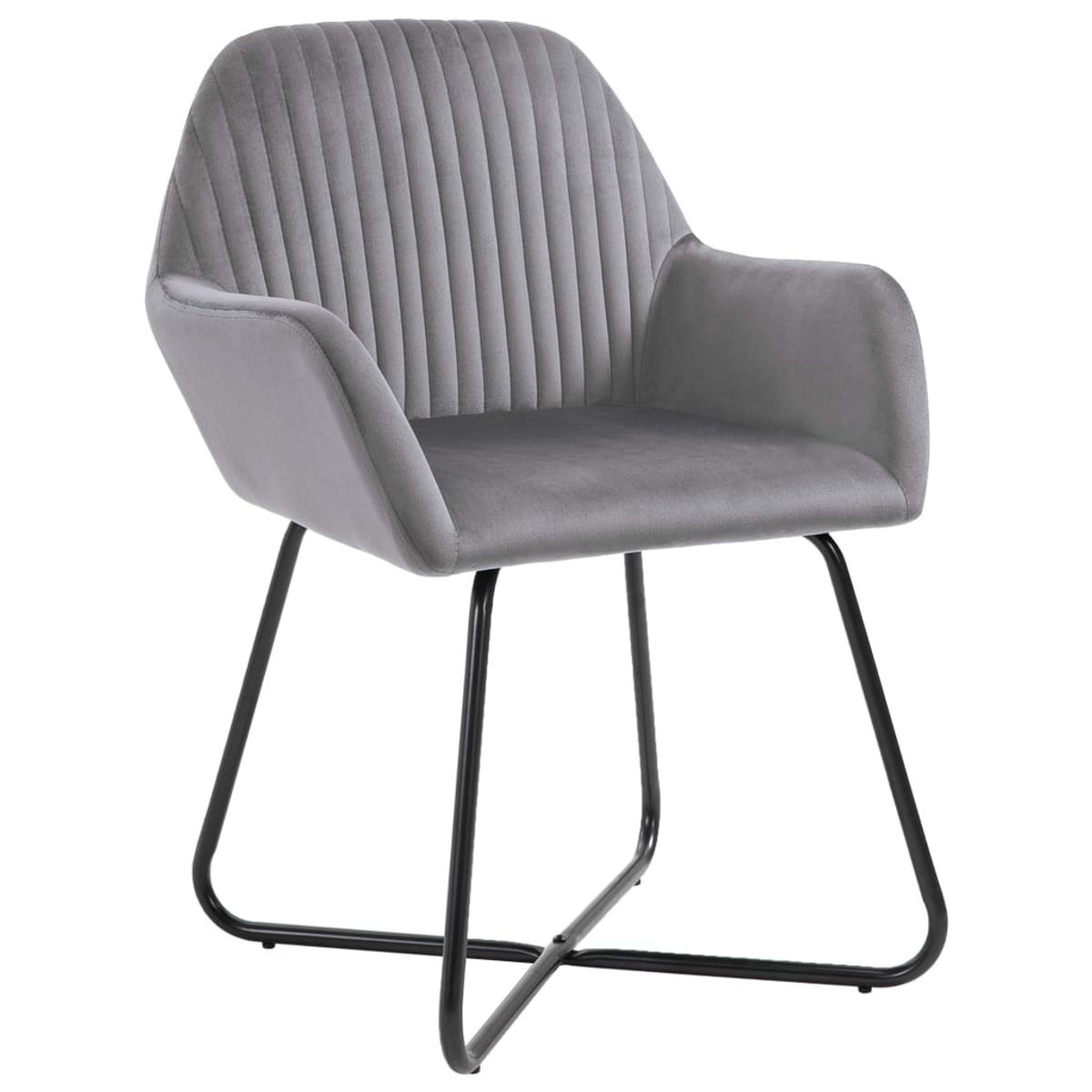 Pack de 4 sillas Vila respaldo alto tapizado terciopelo 84x61x61 cm