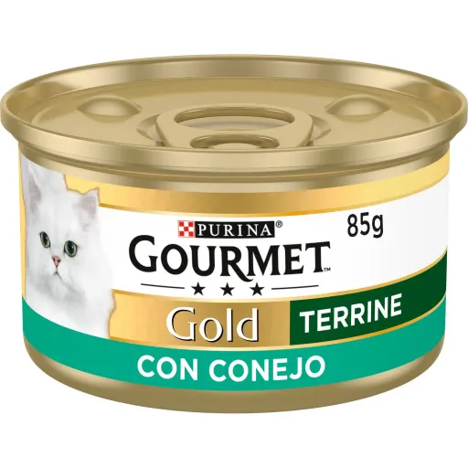 Gourmet Comida Húmeda Gold Terrine de Conejo para Gatos - 85 gr
