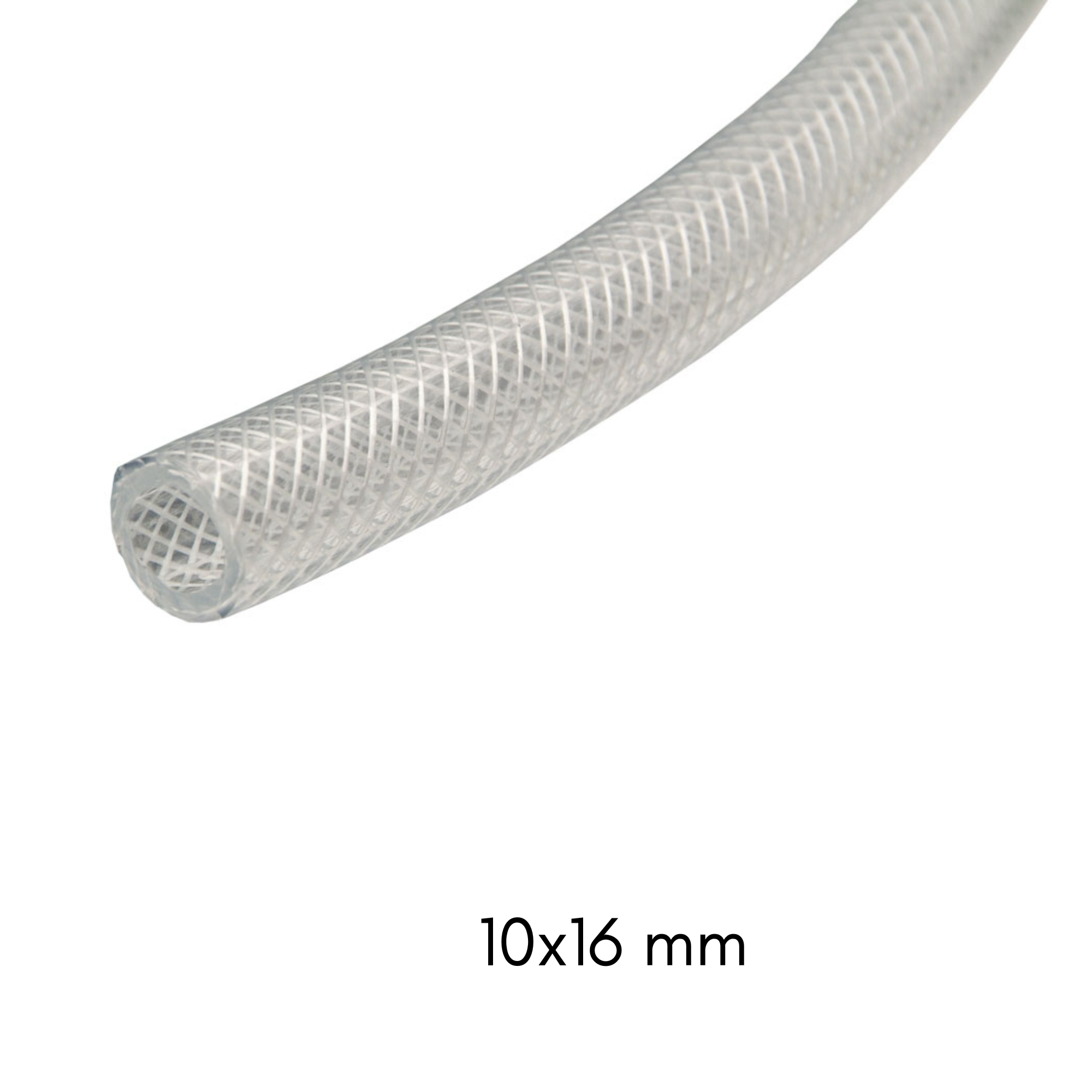 Cofan | Manguera de cristal reforzada | Fabricada en PVC transparente | Con varias medidas de diámetro y longitud