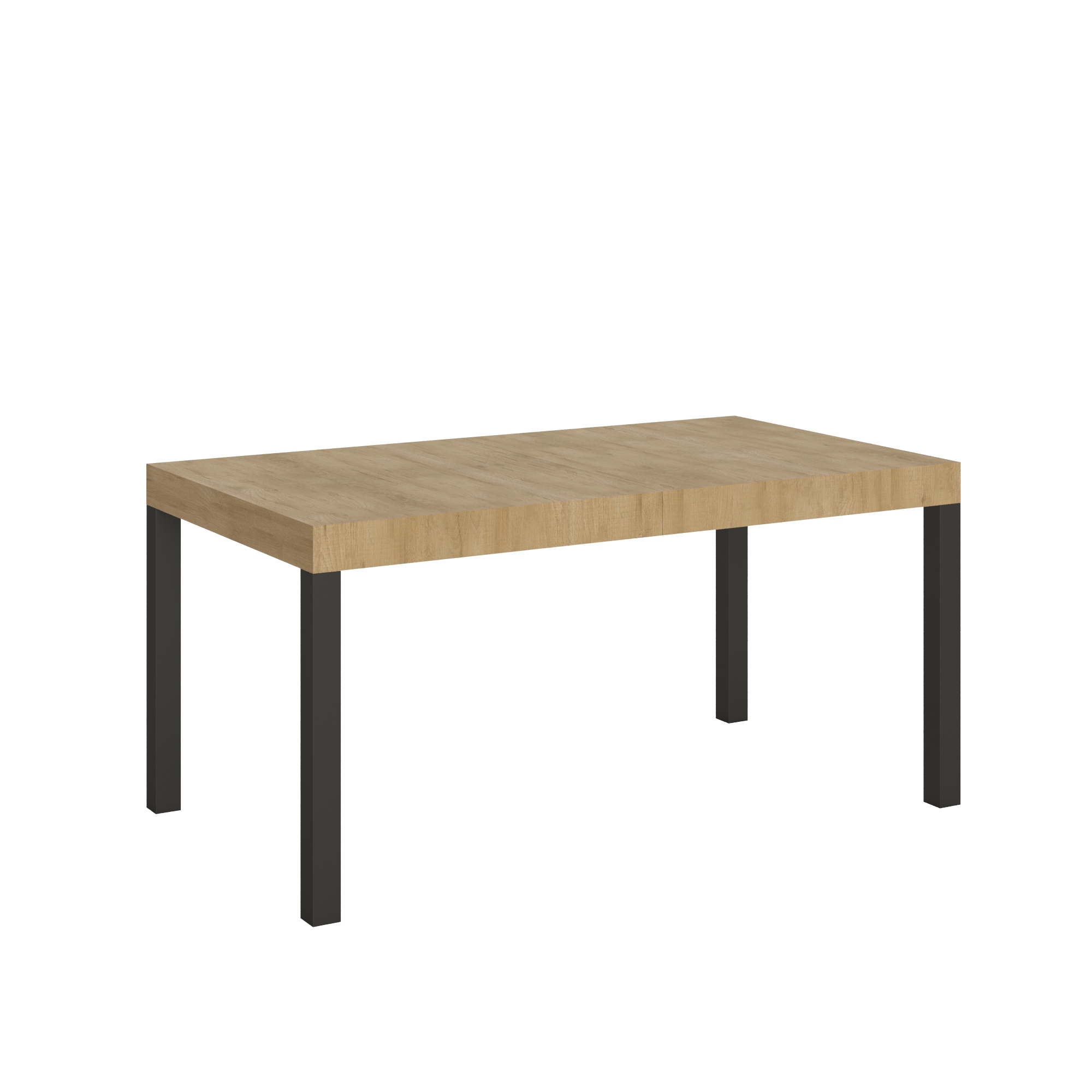 Mesa extensible 90x160/264 cm Everyday Roble Nature Estructura Antracita - Itamoby