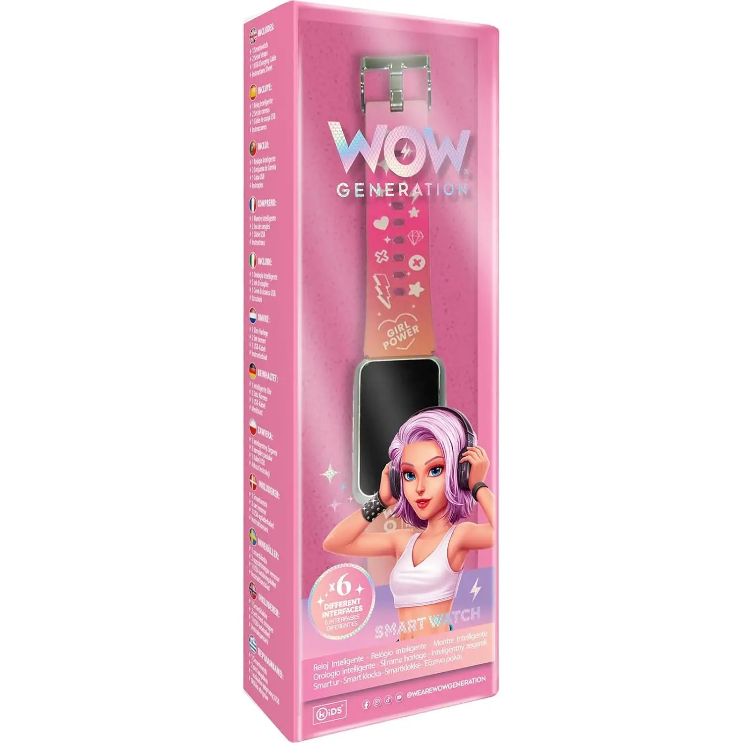 Reloj Smartwatch WOW GENERATION con 2 correas