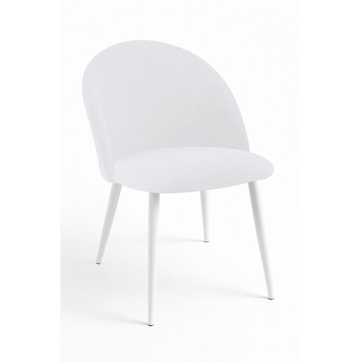Regalos Miguel - Packs Sillas Comedor - Pack 4 Sillas White Vint Tela - Blanco