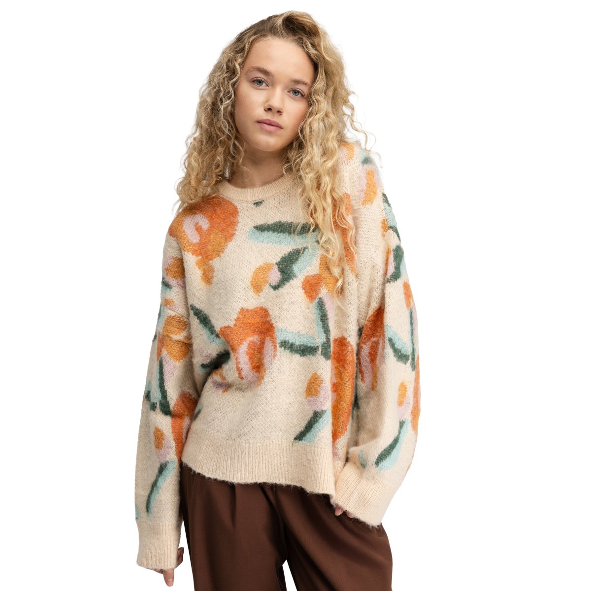 SIROKO - Jersey holgado de punto para Mujer Siroko Mainau-W Blue_