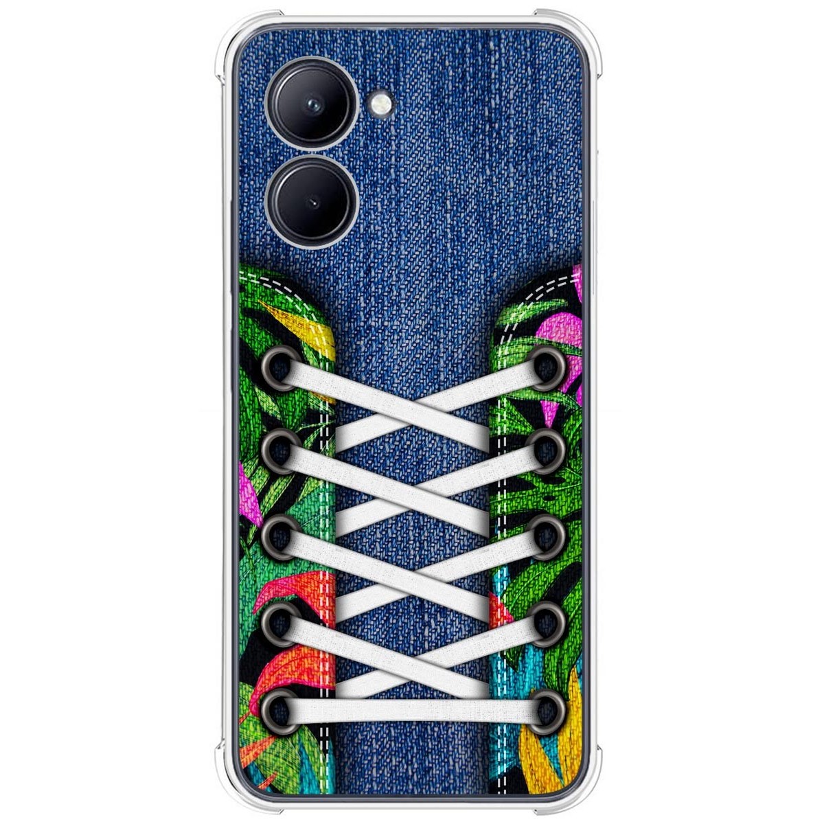Funda Silicona Antigolpes para Realme C33 diseño Zapatillas 13 Dibujos