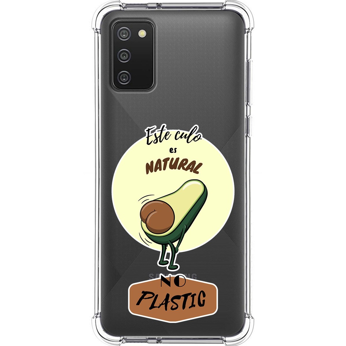 Tumundosmartphone Funda Silicona Antigolpes para Samsung Galaxy A02s diseño Culo Natural Dibujos