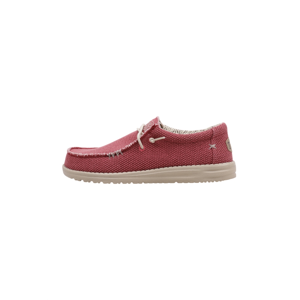Hey Dude WALLY BRAIDED Zapatos Planos Hombre Rojo