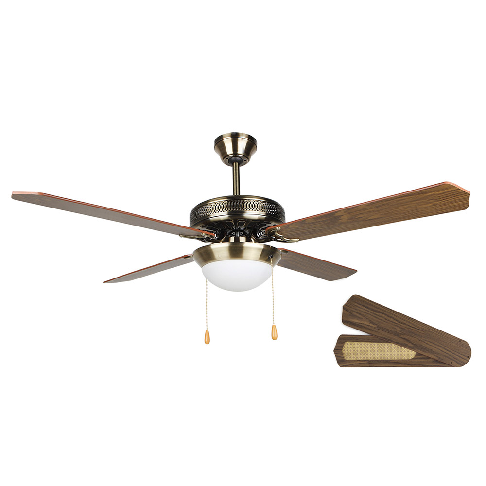 Orbegozo CP 20132 M - Ventilador de techo , 4 palas reversibles, 3 velocidades reversibles,plafon incorporado