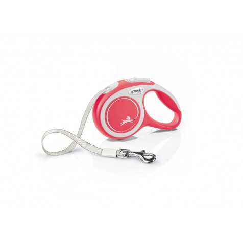 Flexi New Comfort Correa Extensible para Perros Talla M - 5 m - Rojo
