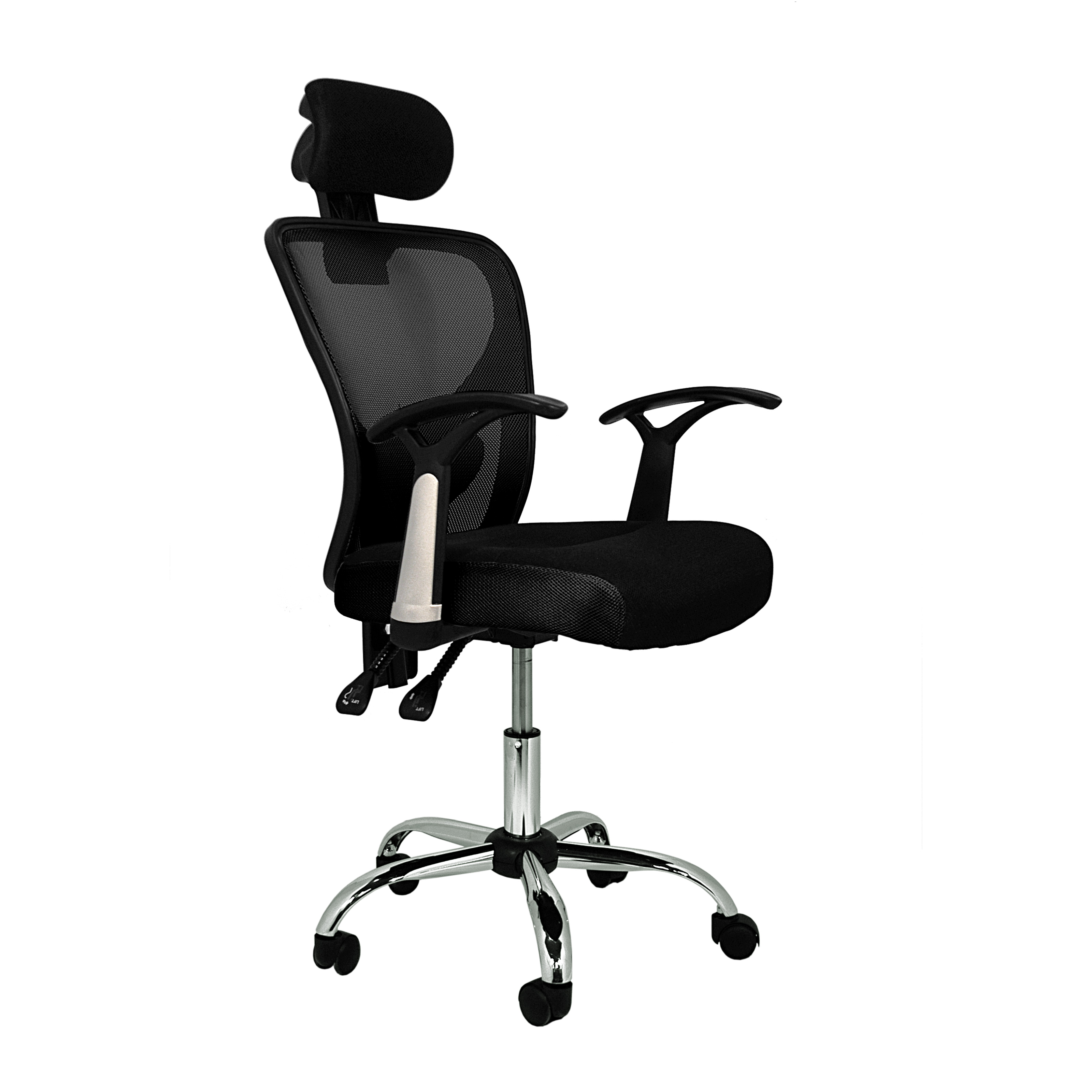 Furniture Style S.L. Silla de Escritorio Ergonómica Carla con Asiento Textil-rejilla Transpirable