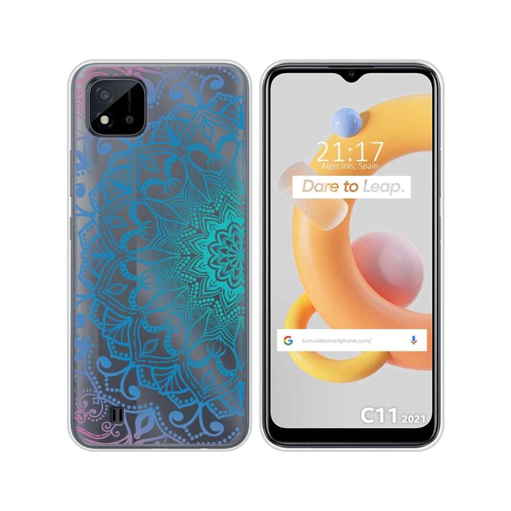 Tumundosmartphone Funda Silicona Transparente Realme C11 2021 Mandala Dibujos