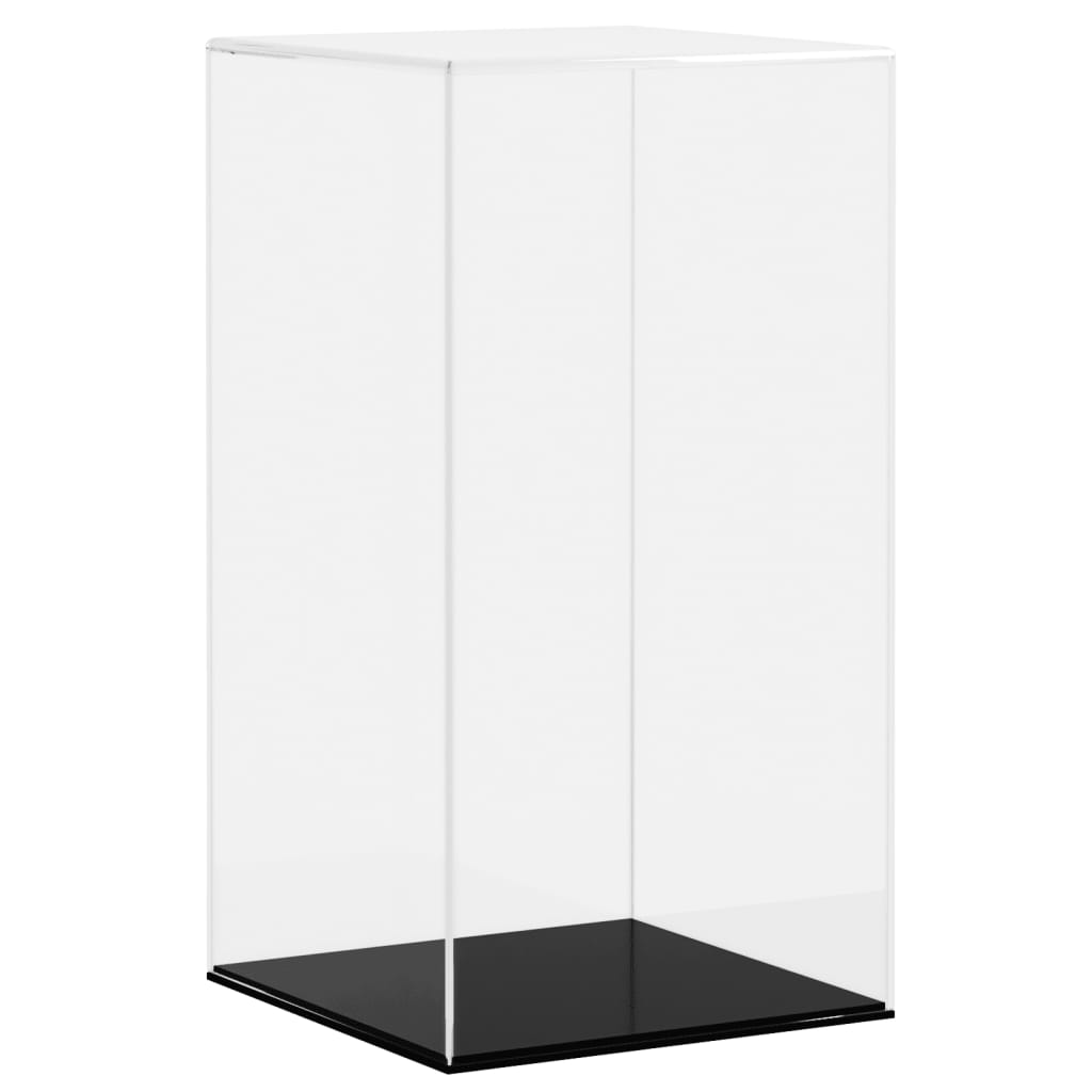 vidaXL Caja de Exposición Vitrina de Mostrador Colecciones Acrílico Transparente Dimensiones 14 x 14 x 22 cm,  17 x 12 x 25 cm,  24 x 12 x 11 cm y mas