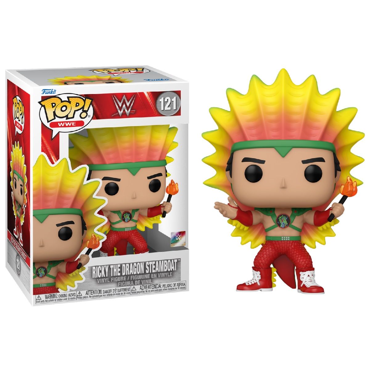 Funko Pop! WWE - Ricky the Dragon Steamboat, 67399, Nº121