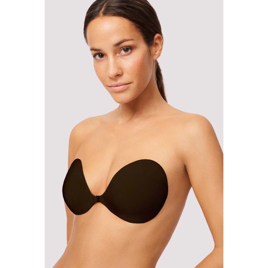 Sujetador adhesivo sin tirantes color nude y negro – Ideal para espalda descubierta | Ysabel Mora 10144