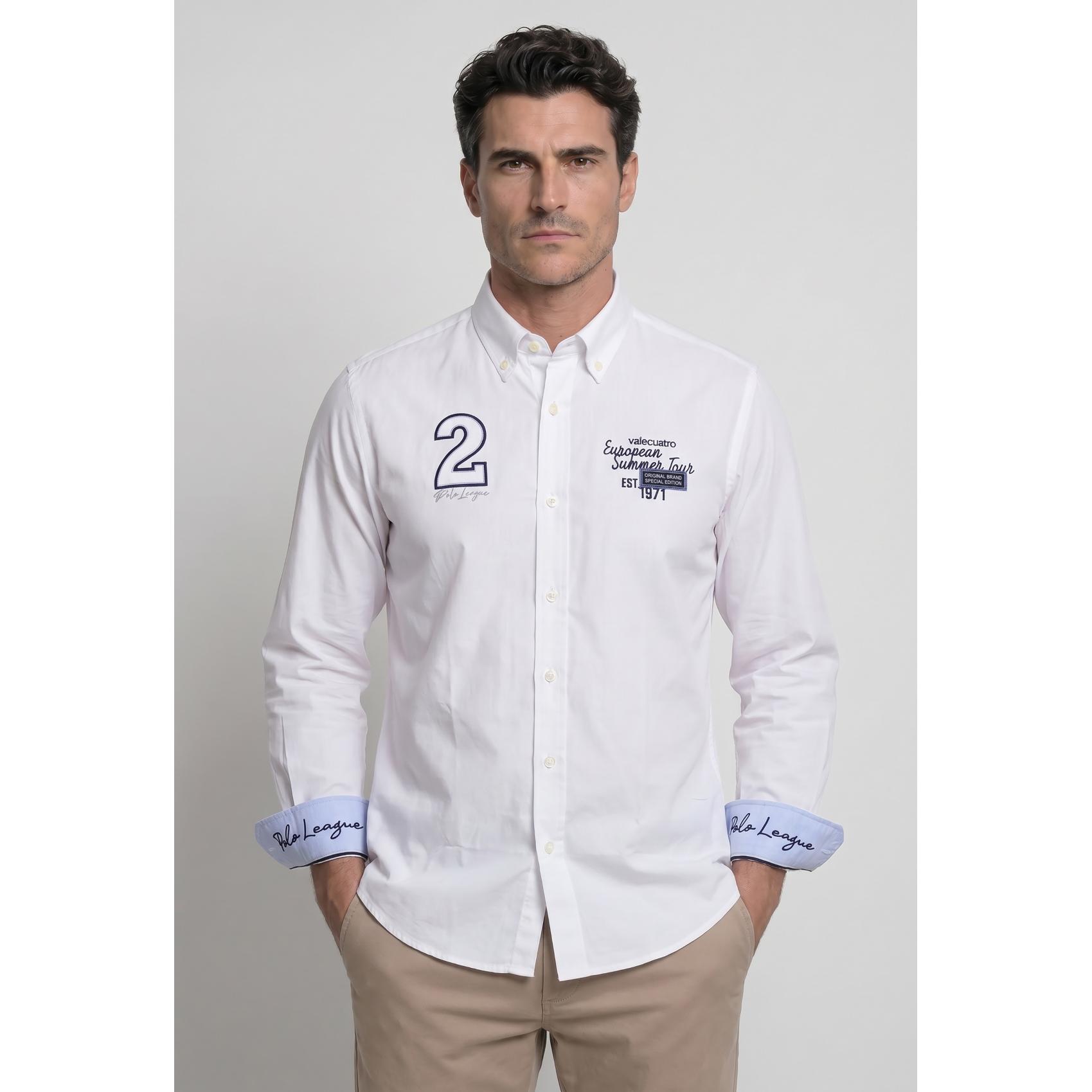 Camisa Valecuatro bordada Summer Tour blanca