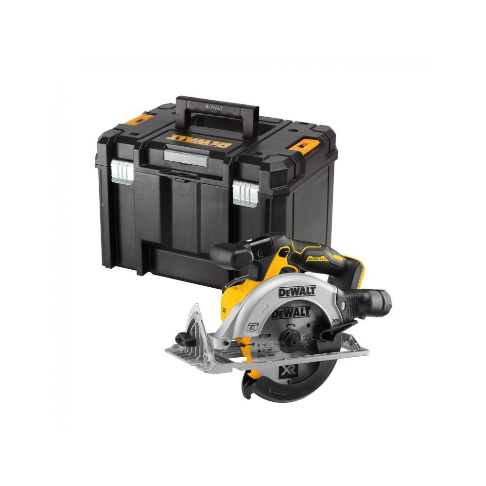Sierra circular inalámbrica XR BL de 165 mm, 18 V, 0 Ah, T-STAK - DW DCS565NT