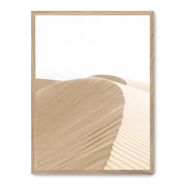 Cuadro mountain desert ii 30x40cm, Póster impreso en papel de primera calidad de 180gr, montado sobre marco de madera MDF acabado roble., Naturaleza - Desierto
