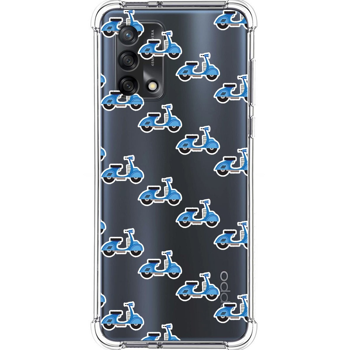 Funda Silicona Antigolpes para Oppo A74 4G diseño Scooter Dibujos