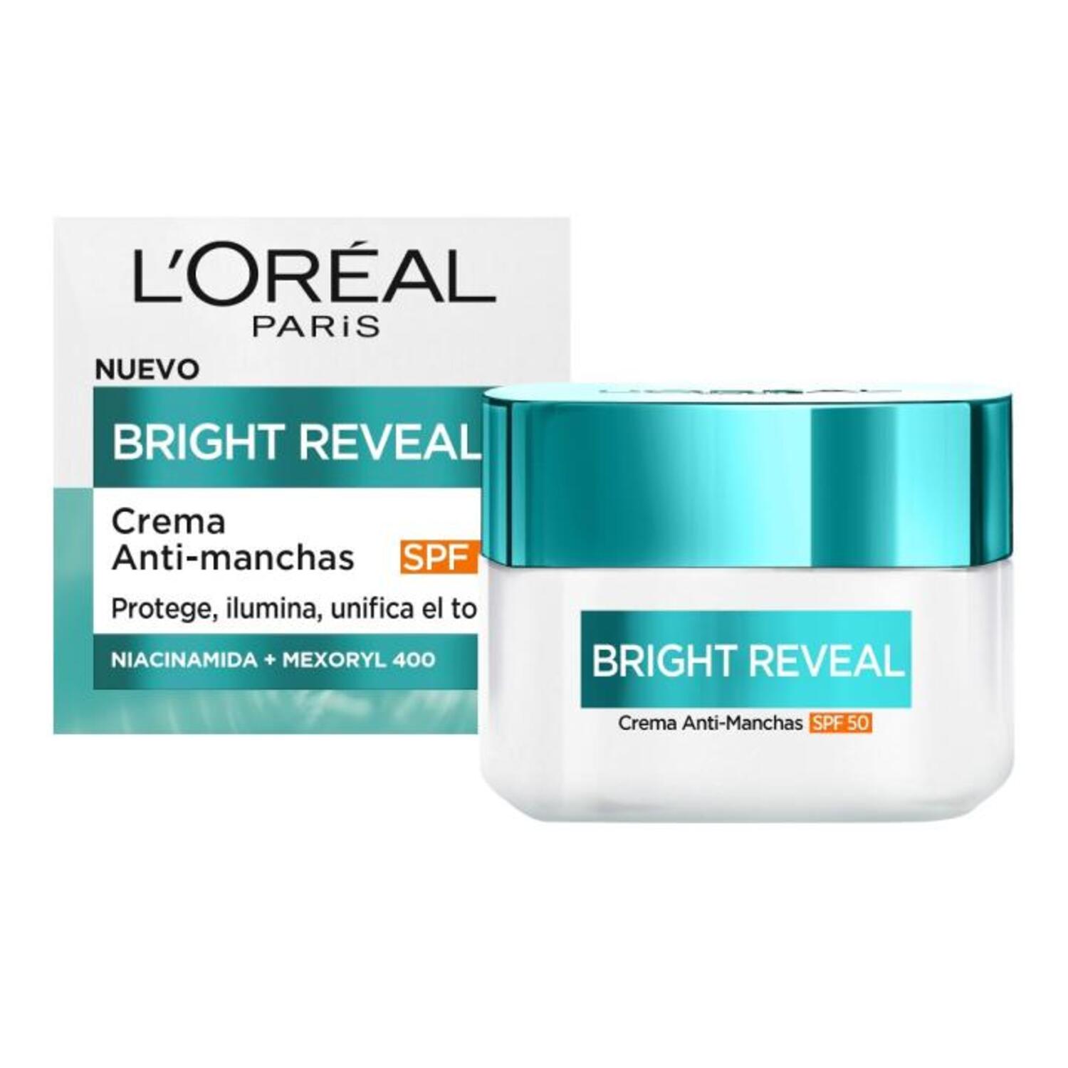 L’ORÉAL Paris Bright Reveal Fluido Hidratante Anti‑Manchas SPF50+ 50 ml