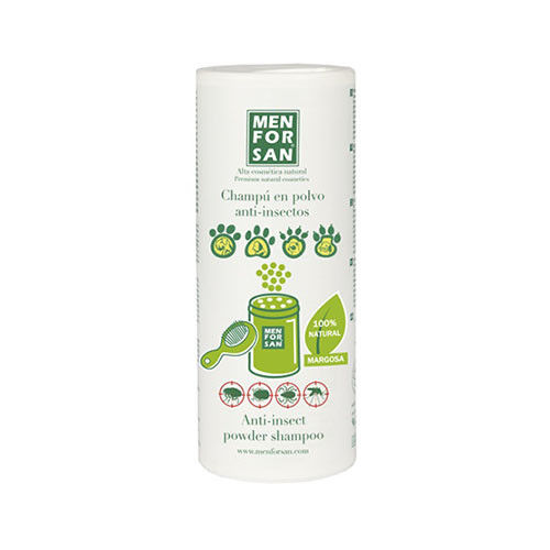 Champú en polvo MENFORSAN 250g para perros, gatos, roedores y hurones