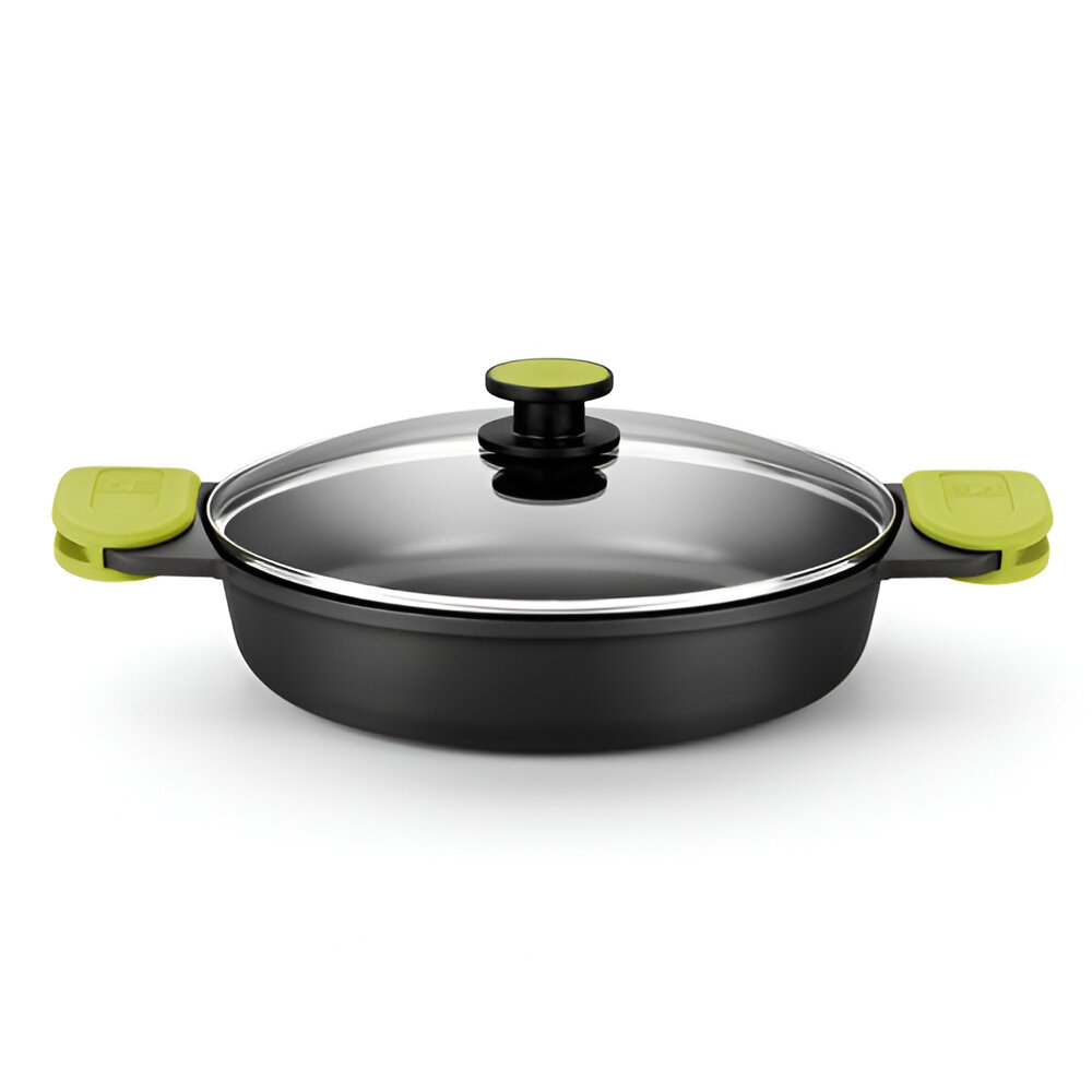 Bra Foddie (BRAA490532) - Cacerola Baja 32cm, Para Todo Tipo de Cocinas, Incluida Inducción