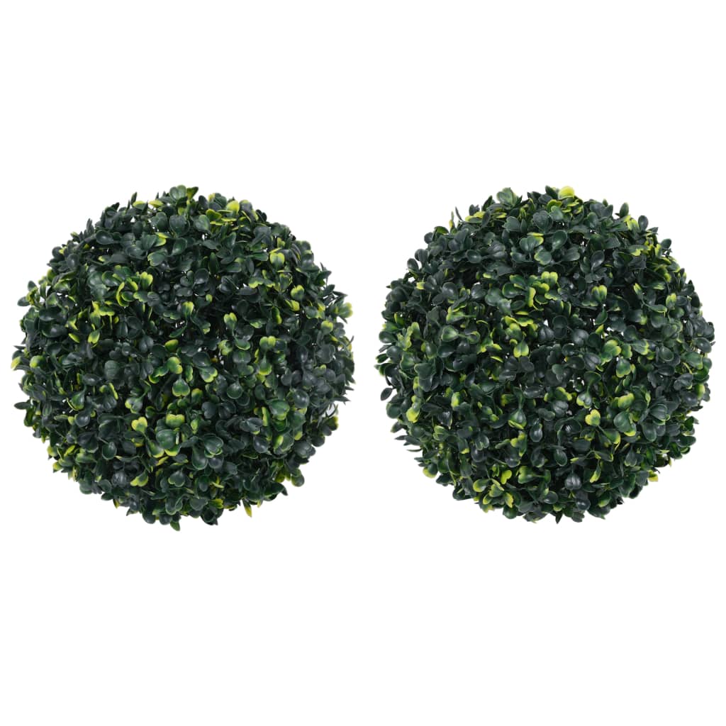 vidaXL Bolas de Boj Artificial Adorno Floral Planta Maceta Jardinera Dimensiones 22 cm (2 unidades),  12 cm (4 unidades),  45 cm (2 unidades) y mas