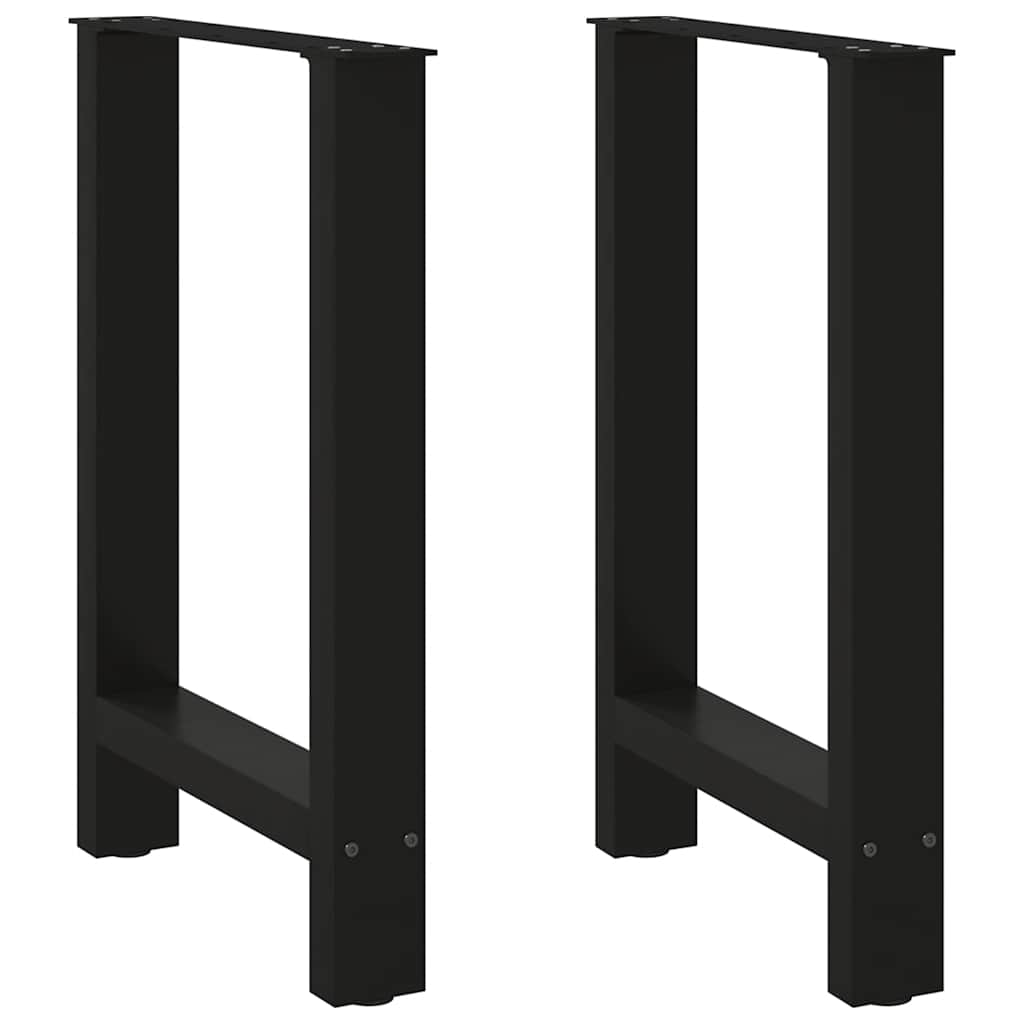 vidaXL Patas para mesa de comedor (2 unidades, 60 x 72-73 cm, acero)