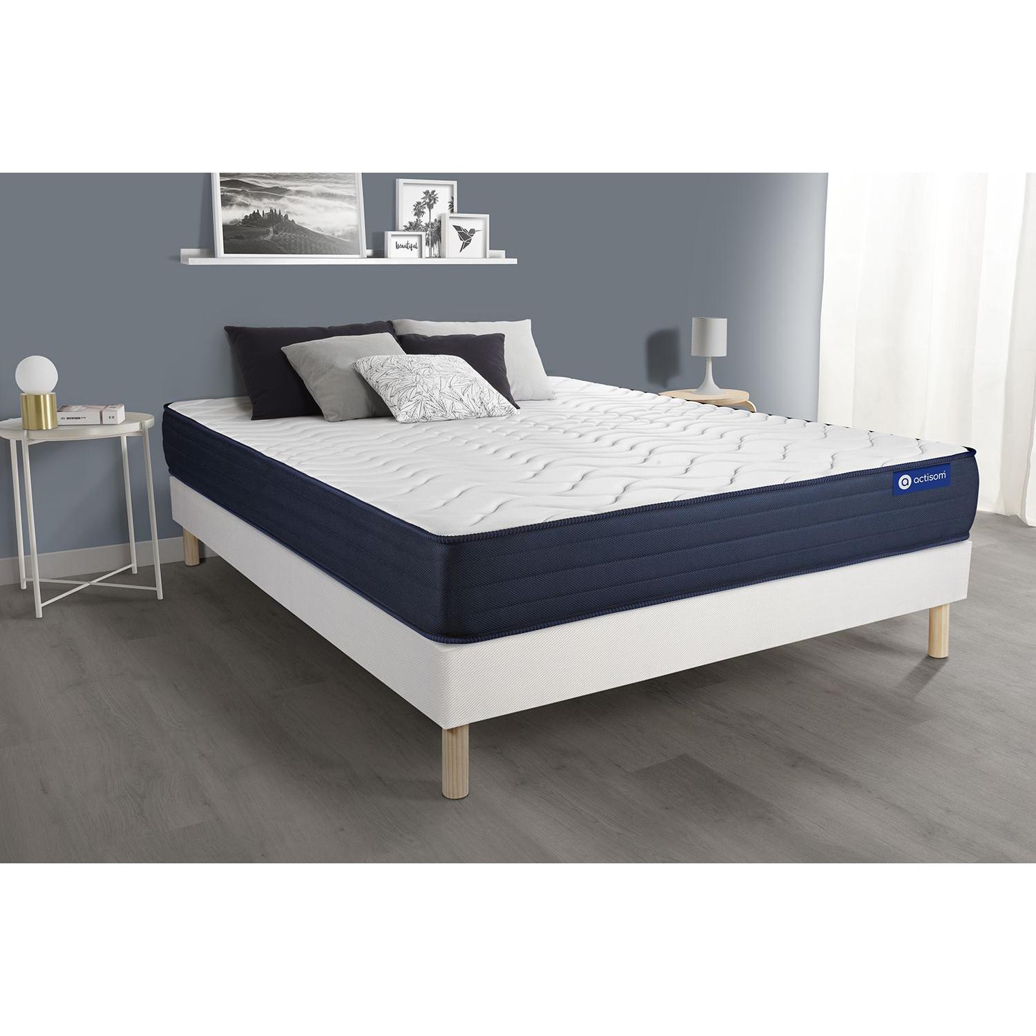 Pack colchón Actiflex life 120x190cm + Somier multiláminas, Muelles ensacados y espuma viscoelástica