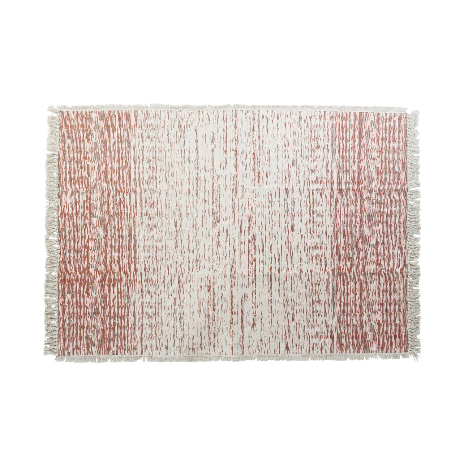 ALFOMBRA ALGODON 120X180X1 900 GSM, FLECOS NARANJA TX196711
