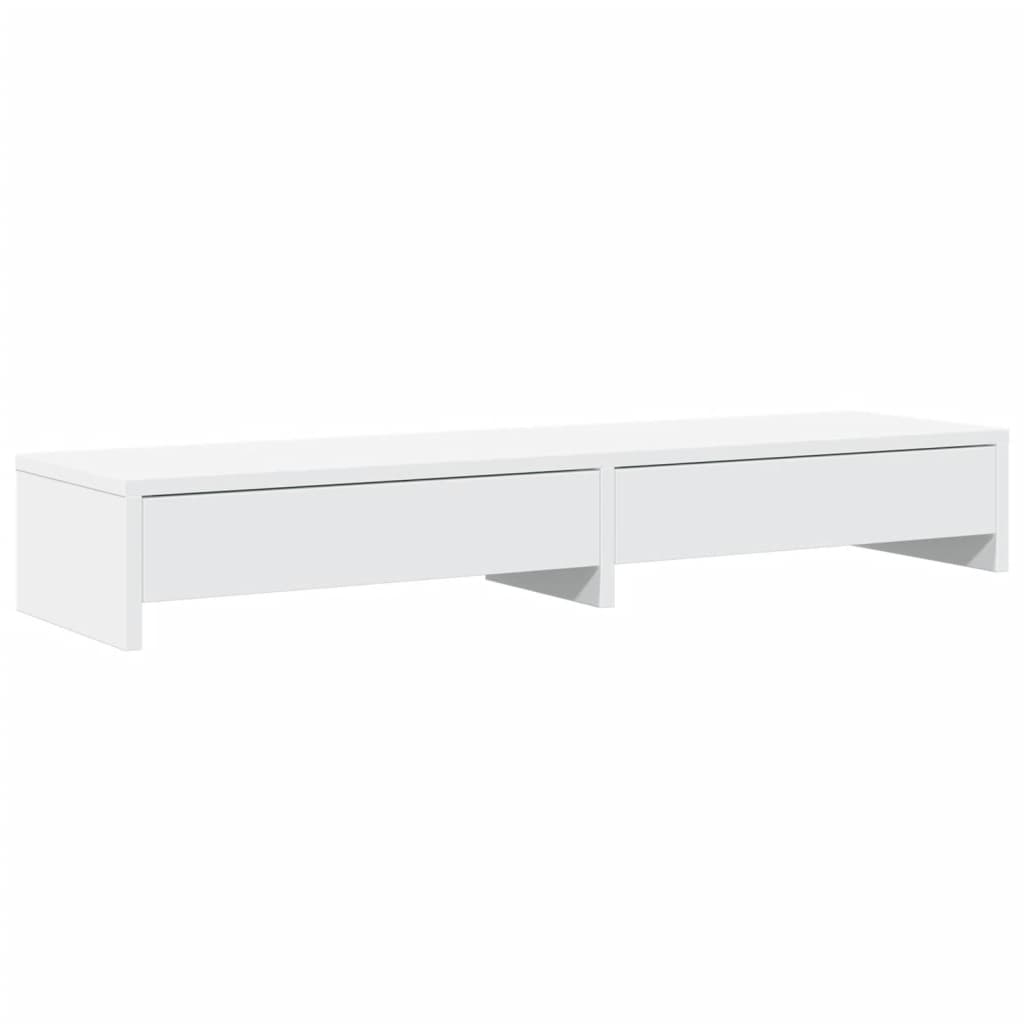 vidaXL Soporte para monitor con cajones madera de ingeniería 100x27x15 cm Multicolor