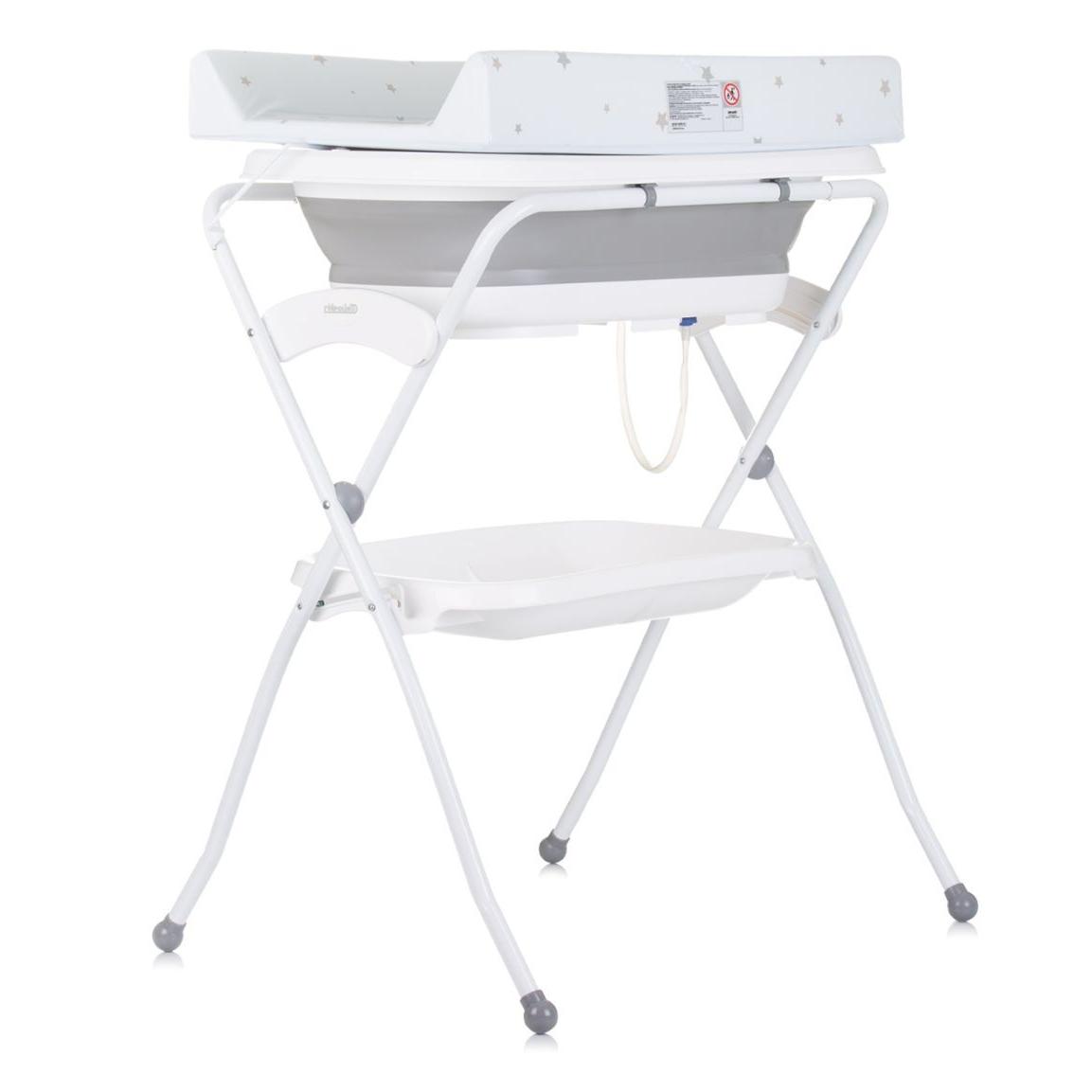 CHIPOLINO Bañera plegable FIORE con soporte y cambiador de Chipolino