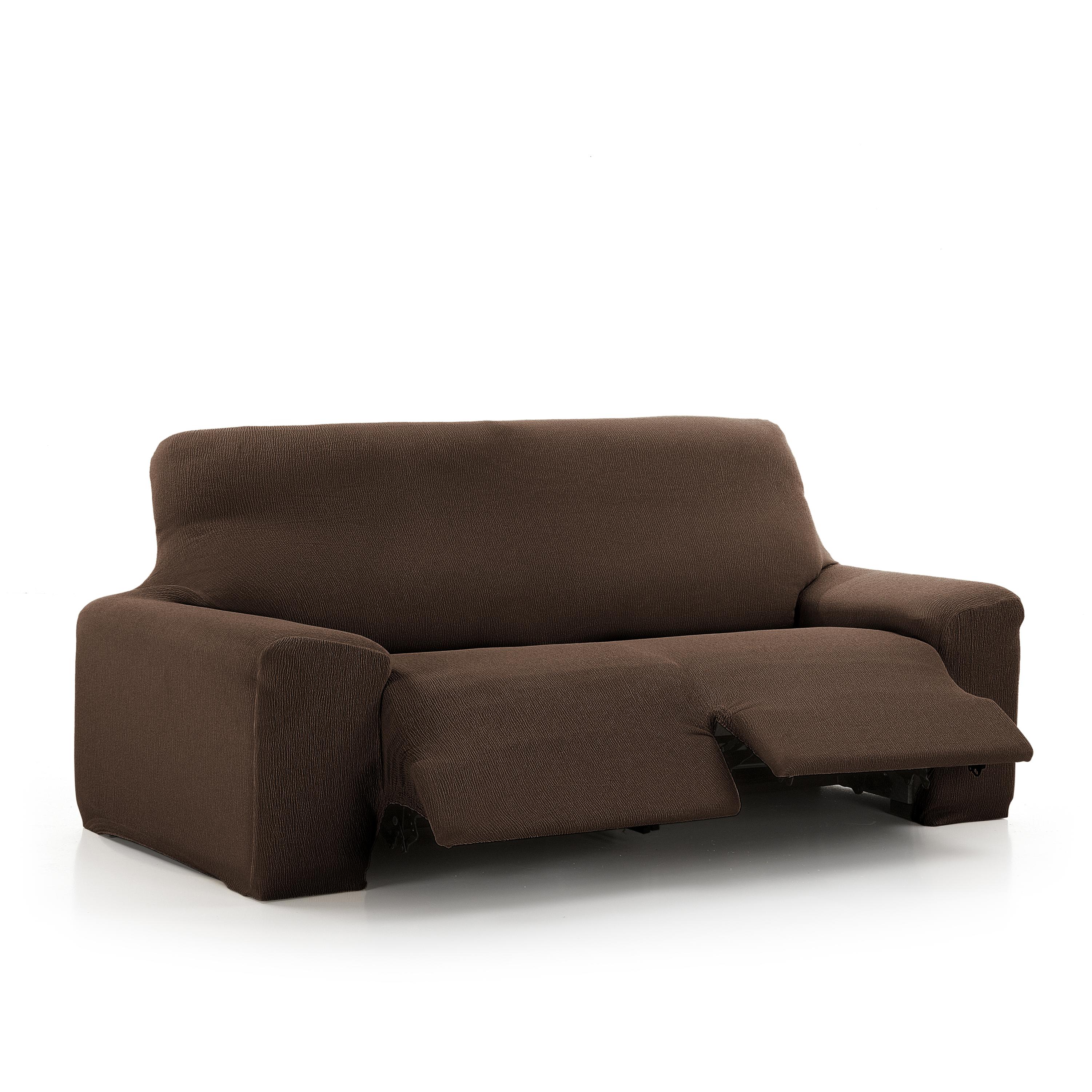 NORDIC HOME Funda de Sofá Elástica 3 Plazas Relax Vera Antracita