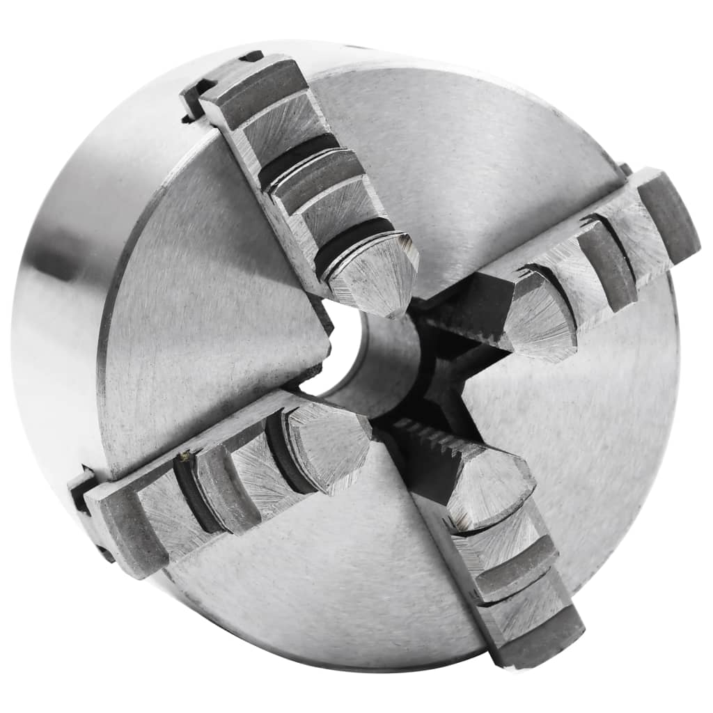 vidaXL Mandril de Torno Autocentrante de 4 Mordazas Acero Bricolaje Dimensiones 80 mm, 100 mm, 125 mm y mas