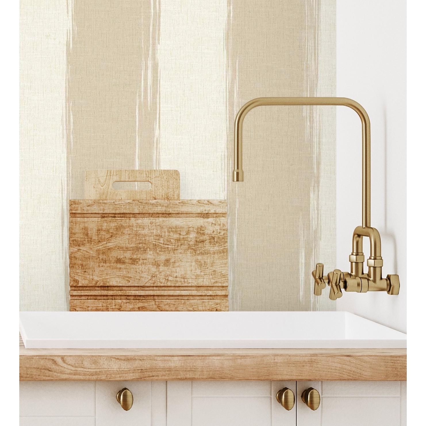 Papel pintado vinílico lavable de rayas con textura efecto textil en relieve - Tamil Etnik Stripe 676345 de GAULAN - Rollo de 10 m x 1,06 m