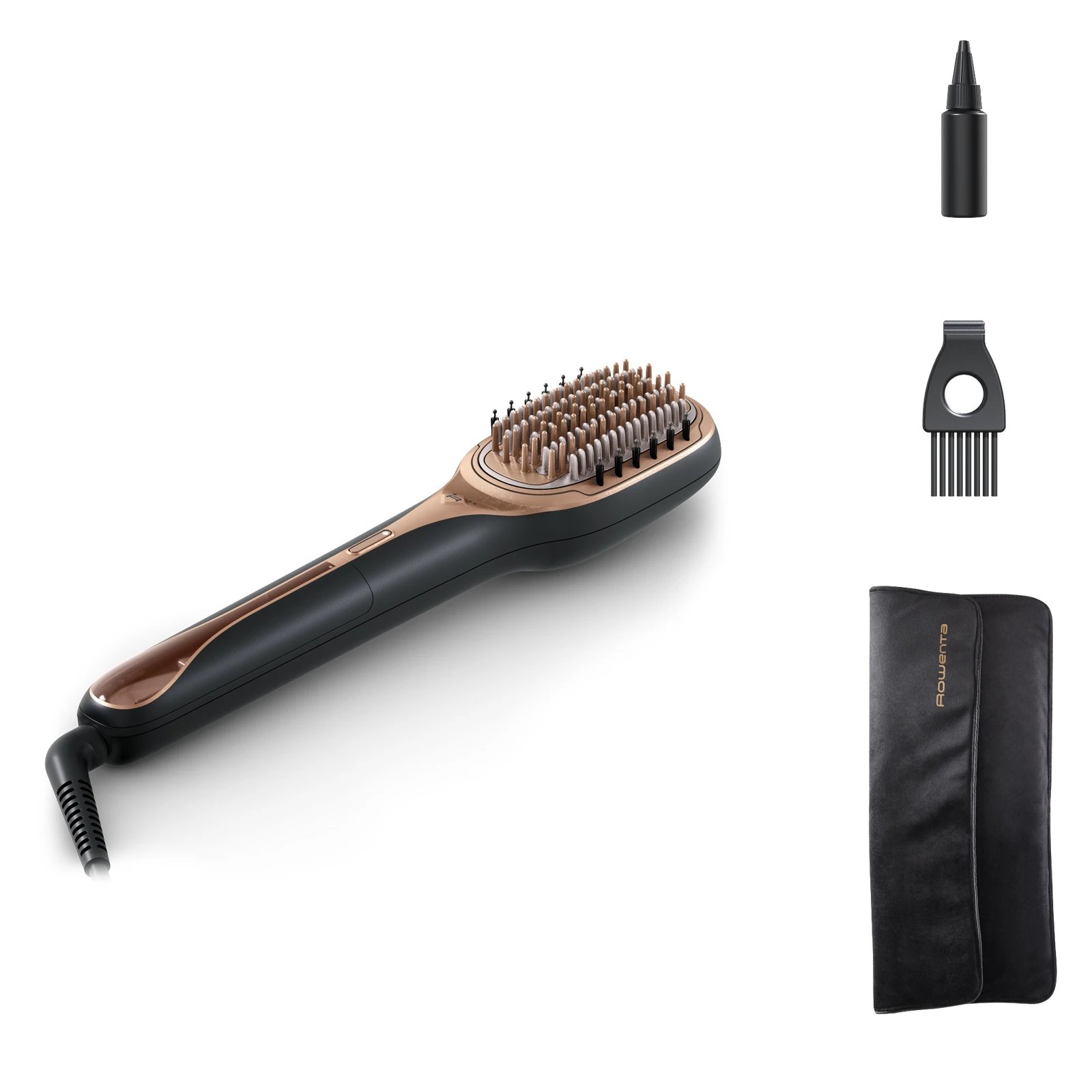 Moldeador de pelo Cuidado de cabello con Tecnología Thermal Care 165W 1 Velocidades ROWENTA CF9940F0  | Negro, Oro rosa