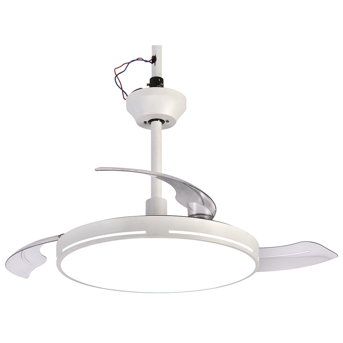 Ventilador de Techo con Luz LED Melchioni Family MF2503CEI, 6 Velocidades, Temporizador y Mando a Distancia, Blanco