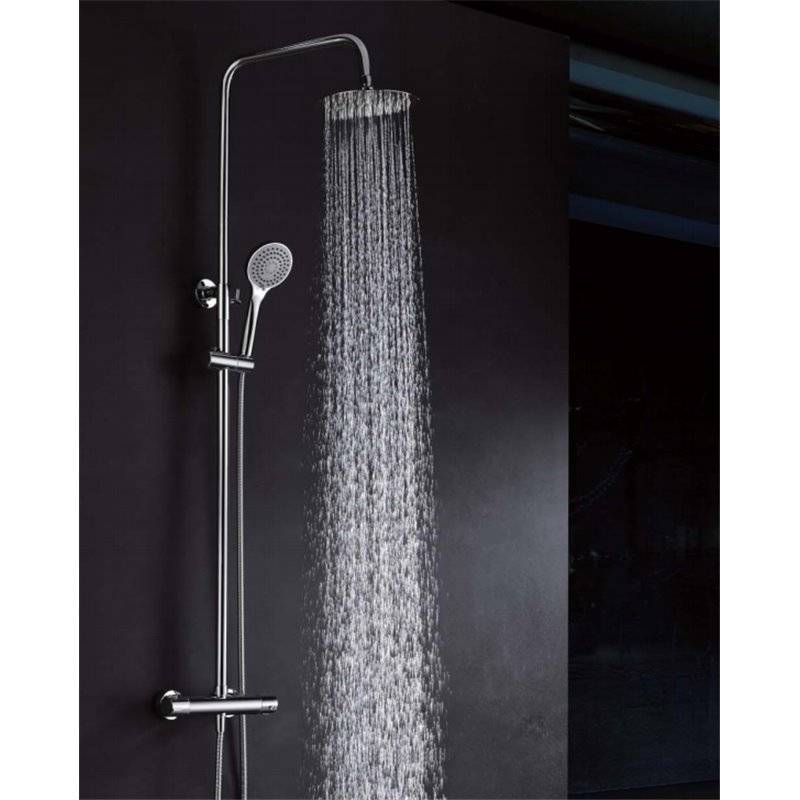 Imex Creta BTC018 columna de ducha termostática moderna con acabado cromado