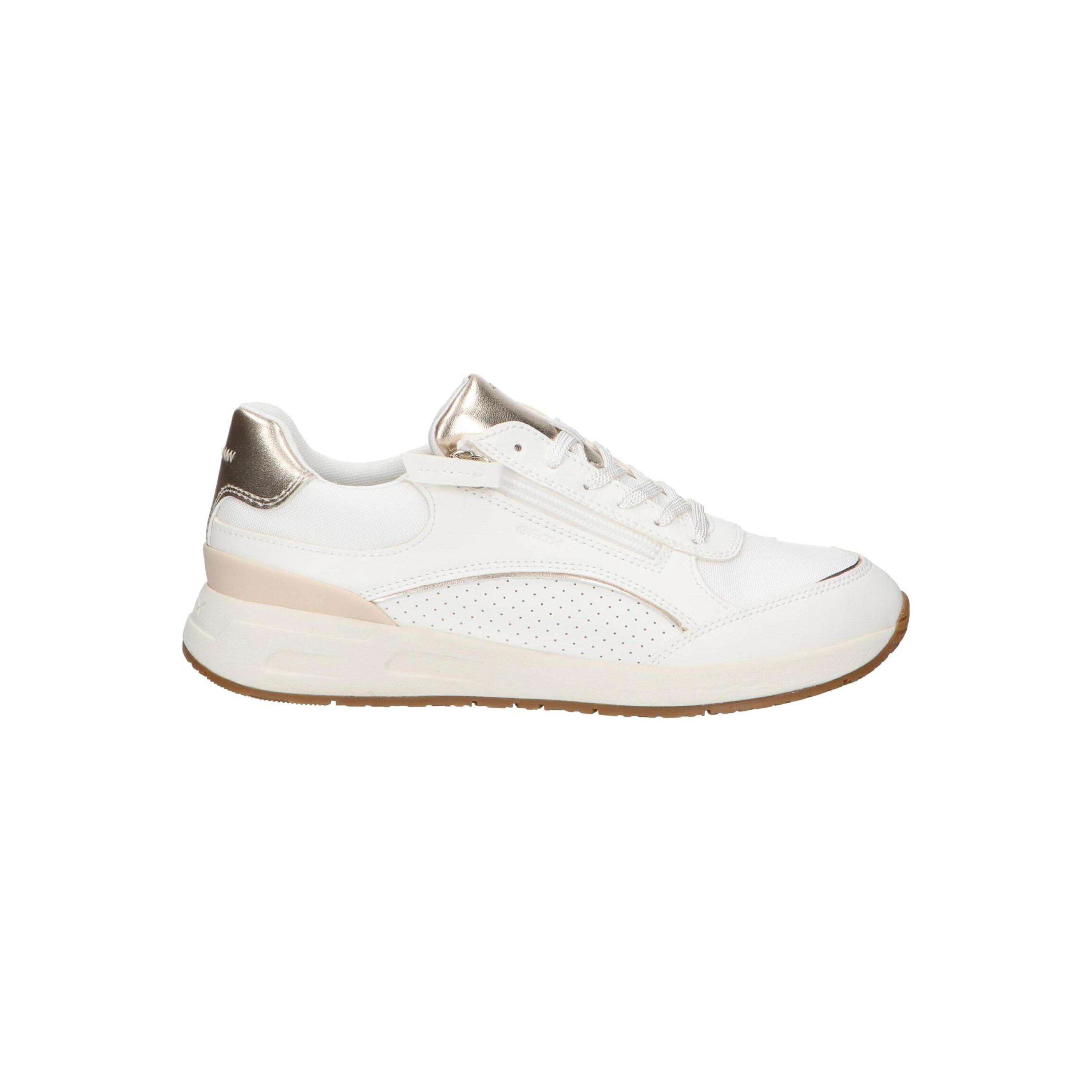 Zapatillas casual para mujer Geox en color blanco