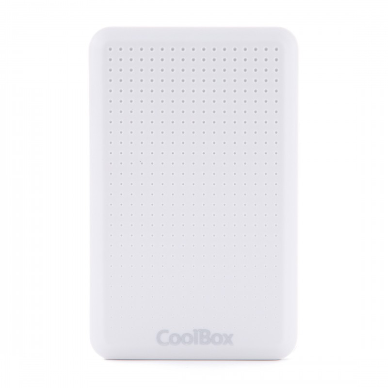Coolbox - Carcasa externa blanca para discos SSD y HDD 2.5" SATA USB3.0